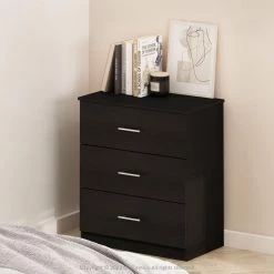 Tidur Simple Design Americano 3 Drawer Chest of Drawers with Handle, 27.72 in. W x 30.91 in. H x 15.75 in. D by Furinno -Furinno Sales americano furinno chest of drawers 19154ham 31 1000