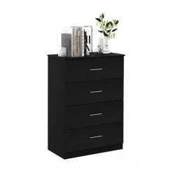 Tidur Simple Design Americano 4 Drawer Dresser (40.16 in. H x 27.72 in. W x 15.75 in. D) by Furinno 7 Tidur Simple Design Americano 4 Drawer Dresser (40.16 in. H x 27.72 in. W x 15.75 in. D) by Furinno -Furinno Sales americano furinno chest of drawers 19155ham 77 1000