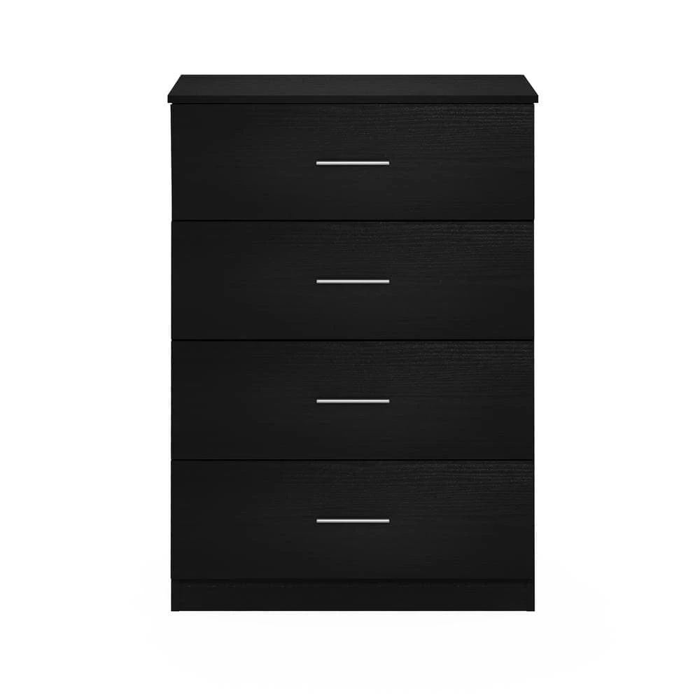 Tidur Simple Design Americano 4 Drawer Dresser (40.16 in. H x 27.72 in. W x 15.75 in. D) by Furinno 2 Tidur Simple Design Americano 4 Drawer Dresser (40.16 in. H x 27.72 in. W x 15.75 in. D) by Furinno - Image 2