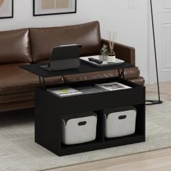 Jensen 35.43 in. Americano Rectangle Lift Top Coffee Table by Furinno -Furinno Sales americano furinno coffee tables 21281am 31 1000