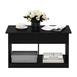 Jensen 35.43 in. Americano Rectangle Lift Top Coffee Table by Furinno -Furinno Sales americano furinno coffee tables 21281am fa 1000