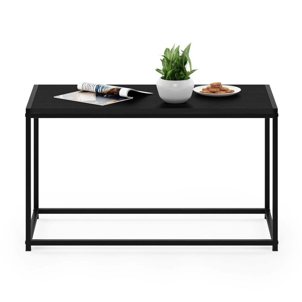 Camnus Modern Living 30 in. Black Medium Rectangle Wood Coffee Table by Furinno 4 Camnus Modern Living 30 in. Black Medium Rectangle Wood Coffee Table by Furinno - Image 4