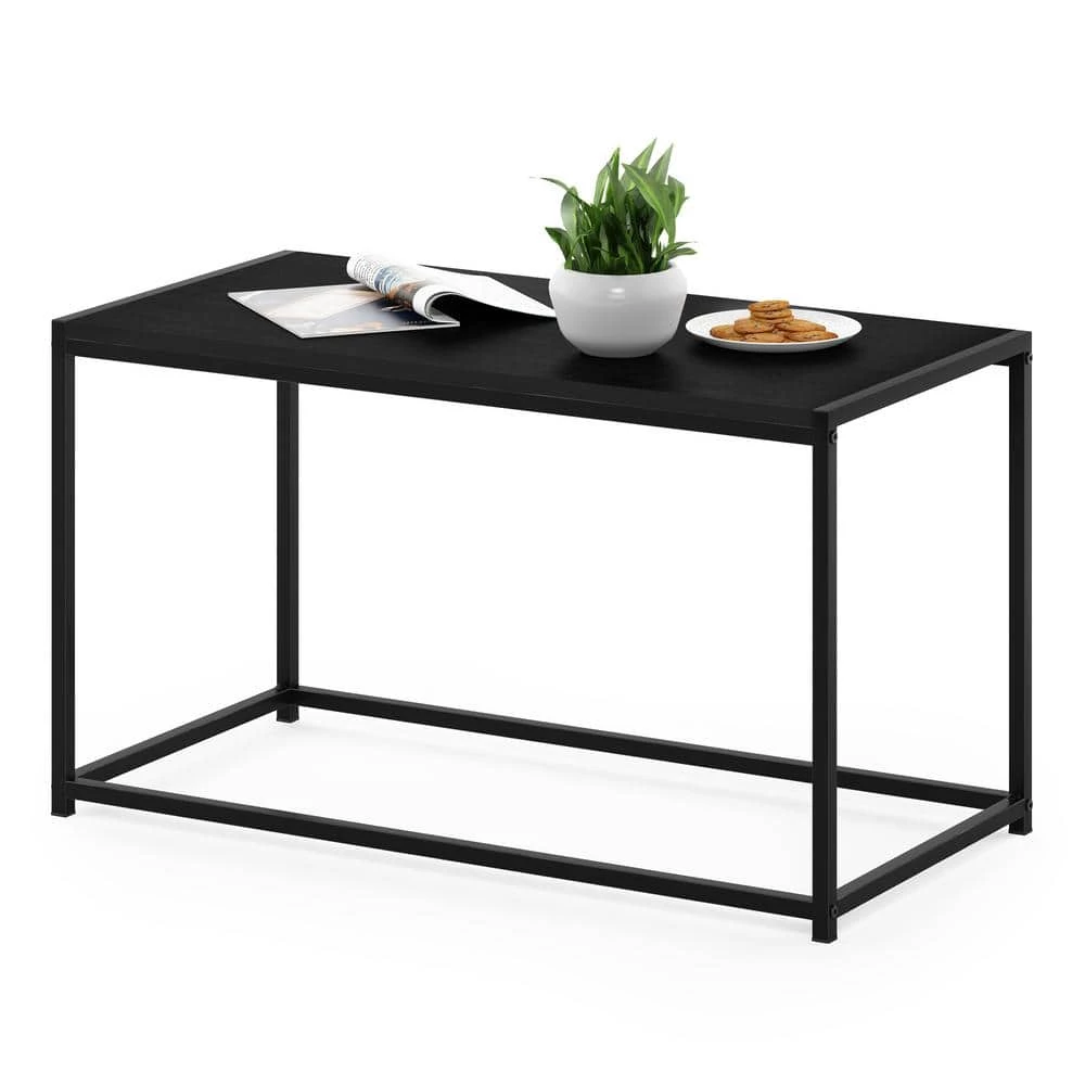 Camnus Modern Living 30 in. Black Medium Rectangle Wood Coffee Table by Furinno 2 Camnus Modern Living 30 in. Black Medium Rectangle Wood Coffee Table by Furinno - Image 2