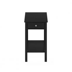 Montale 12.8 in. Americano Rectangle/Long Wood Side Table with Drawer by Furinno -Furinno Sales americano furinno end side tables 19030am c3 1000