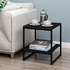 Camnus Modern Living Americano 2-Tier End Table by Furinno -Furinno Sales americano furinno end side tables fm19122am 31 1000