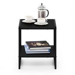 Camnus Modern Living Americano 2-Tier End Table by Furinno -Furinno Sales americano furinno end side tables fm19122am c3 1000