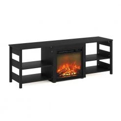Modern 63 in. Americano TV Stand Fits TV's up to 70 in. with Electric Fireplace by Furinno