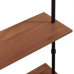 Wyatt Antique Espresso 3-Tier Retro Wall-Mounted Storage Shelf by Furinno -Furinno Sales antique espresso furinno bookcases bookshelves fin1901ch 1f 1000