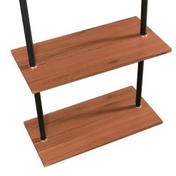 Wyatt Antique Espresso 2-Shelf Retro Garment Rack by Furinno 12 Wyatt Antique Espresso 2-Shelf Retro Garment Rack by Furinno -Furinno Sales antique espresso furinno coat racks fin1903ch 1f 1000