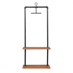 Wyatt Antique Espresso 2-Shelf Retro Garment Rack by Furinno 11 Wyatt Antique Espresso 2-Shelf Retro Garment Rack by Furinno -Furinno Sales antique espresso furinno coat racks fin1903ch c3 1000