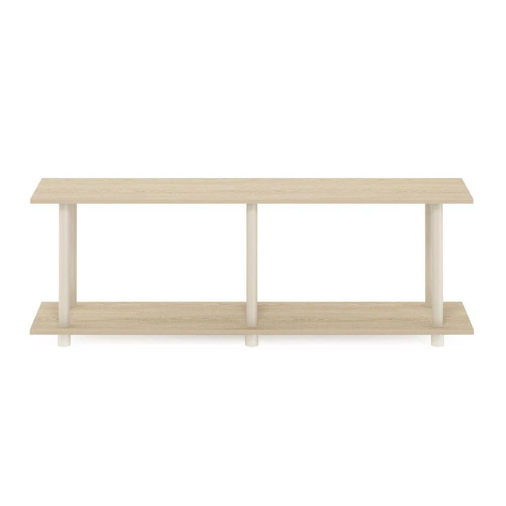 Turn-N-Tube 47.2 in. Bauhaus Oak/Beige Rectangle Wood No Tools Modern End Table by Furinno 4 Turn-N-Tube 47.2 in. Bauhaus Oak/Beige Rectangle Wood No Tools Modern End Table by Furinno - Image 4