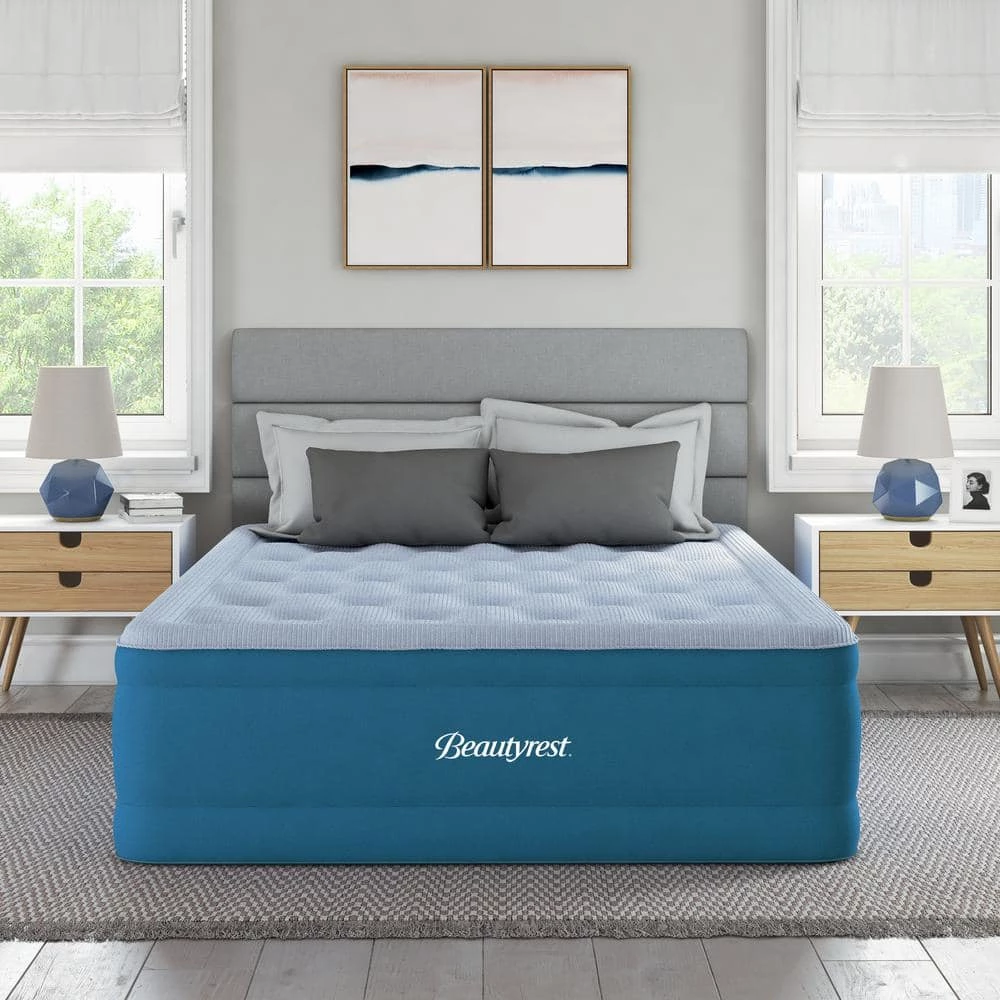 Comfort Plus 18 in. Queen Air Mattress with Sure-Lock Built-in Pump by Beautyrest 2 Comfort Plus 18 in. Queen Air Mattress with Sure-Lock Built-in Pump by Beautyrest - Image 2