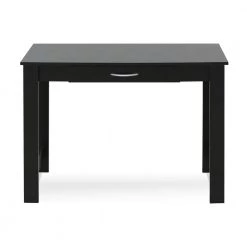 JAYA 39.2 in. Black Computer Desk with Drawer by Furinno -Furinno Sales black furinno computer desks 15108bkw 4f 1000