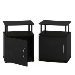 Jaya Utility Design 24 in. Black End Table (Set of 2) by Furinno -Furinno Sales black furinno end side tables 2 15114bkw c3 1000