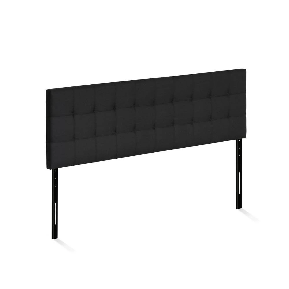 Roanne Black King Button Tufted Headboard by Furinno 4 Roanne Black King Button Tufted Headboard by Furinno - Image 4