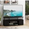 JAYA 47 in. Blackwood Particle Board TV Stand Fits TVs Up to 50 in. with Cable Management by Furinno