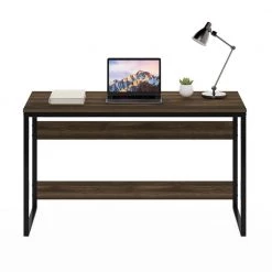 Moretti Modern Lifestyle 52 in. Columbia Walnut Computer Desk by Furinno -Furinno Sales columbia walnut furinno computer desks fm21021cwn 77 1000