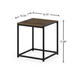 Camnus Modern Living Columbia Walnut End Table by Furinno -Furinno Sales columbia walnut furinno end side tables fm19121cwn 40 1000