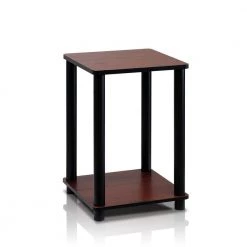 Turn N Tube Dark Cherry Simple End Table by Furinno