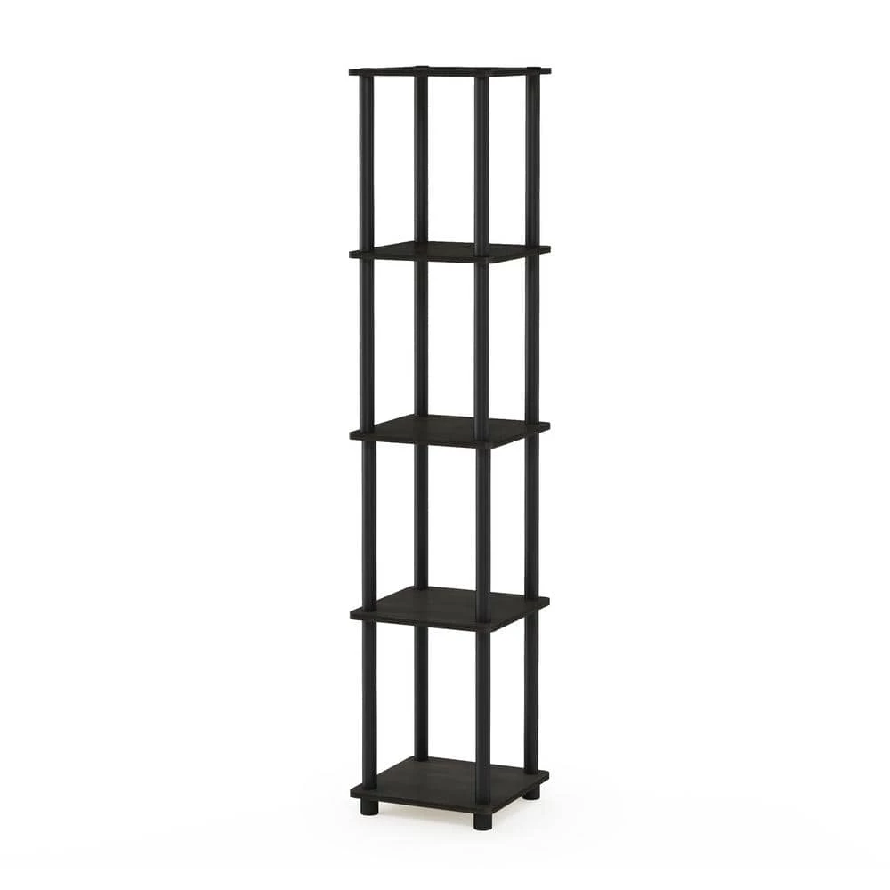 Turn-N-Tube Espresso Corner Open Bookcase by Furinno 6 Turn-N-Tube Espresso Corner Open Bookcase by Furinno - Image 6