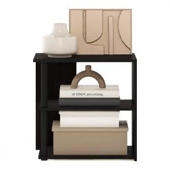 Romain Espresso/Black 2-Tier End Table by Furinno -Furinno Sales espresso black furinno end side tables 20308exbk 1f 1000