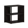 Romain Espresso/Black 2-Tier End Table by Furinno