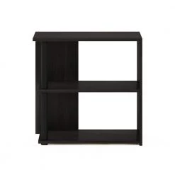 Romain Espresso/Black 2-Tier End Table by Furinno -Furinno Sales espresso black furinno end side tables 20308exbk c3 1000