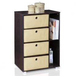 Espresso and Brown Storage Chest by Furinno 15 Espresso and Brown Storage Chest by Furinno -Furinno Sales espresso brown furinno accent cabinets 11159ex br 1f 1000