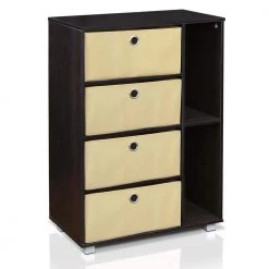 Espresso and Brown Storage Chest by Furinno