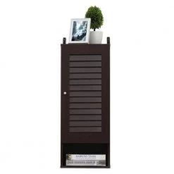 Indo Espresso Slim Wall Cabinet by Furinno