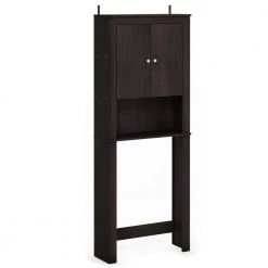 Indo Espresso Double Door Accent Cabinet by Furinno