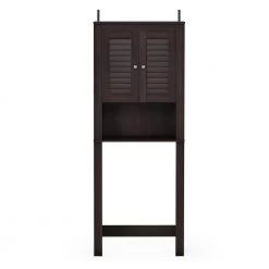 Indo Espresso Louver Door Accent Cabinet by Furinno -Furinno Sales espresso furinno accent cabinets fr18515ex 4f 1000