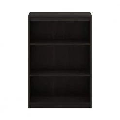 Gruen 35.9 in. Espresso 3-Shelf Standard Bookcase with Adjustable Shelves by Furinno -Furinno Sales espresso furinno bookcases bookshelves 20107cc c3 1000