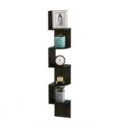 48.8 in. Espresso Wood 5-shelf Corner Bookcase with Storage by Furinno 16 48.8 in. Espresso Wood 5-shelf Corner Bookcase with Storage by Furinno -Furinno Sales espresso furinno bookcases bookshelves fr16122ex 4f 1000