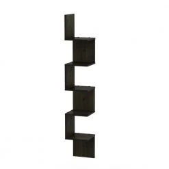 48.8 in. Espresso Wood 5-shelf Corner Bookcase with Storage by Furinno 12 48.8 in. Espresso Wood 5-shelf Corner Bookcase with Storage by Furinno -Furinno Sales espresso furinno bookcases bookshelves fr16123ex c3 1000
