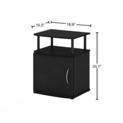 JAYA Utility Design Blackwood End Table by Furinno -Furinno Sales espresso furinno end side tables 15114bkw 40 1000