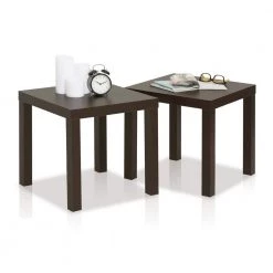 Classic Espresso End Table (Set of 2) by Furinno