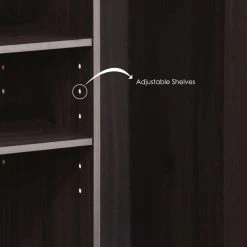 Econ 42 in. Espresso Wood TV Stand with 6 Drawer Fits TVs Up to 50 in. with Open Storage by Furinno -Furinno Sales espresso furinno tv stands 14055ex 1d 1000