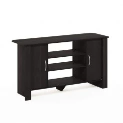 Econ 42 in. Espresso Wood TV Stand with 6 Drawer Fits TVs Up to 50 in. with Open Storage by Furinno -Furinno Sales espresso furinno tv stands 14055ex 4f 1000