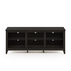 Jensen 59.5 in. Espresso Particle Board TV Stand Fits TVs Up to 65 in. with Cable Management by Furinno -Furinno Sales espresso furinno tv stands 18109ex c3 1000