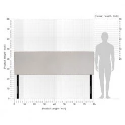 Roanne Fog King Plain Headboard by Furinno -Furinno Sales fog furinno headboards fb17031k fg 1f 1000