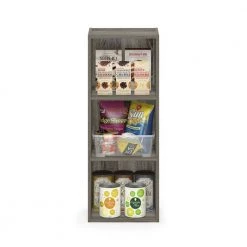 Pasir 31.5 in.French Oak Wood 3-Shelf No-Tool Assembly Standard Bookcase by Furinno -Furinno Sales french oak furinno bookcases bookshelves 20332gyw 44 1000