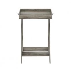 Montale 18.9 in. French Oak Rectangle Wood End Table with Removable Tray by Furinno 12 Montale 18.9 in. French Oak Rectangle Wood End Table with Removable Tray by Furinno -Furinno Sales french oak furinno end side tables 19020gyw 4f 1000
