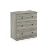 Tidur Simple Design French Oak Grey 3-Drawer Chest of Drawers (30.91 in. H x 27.72 in W x 15.75 in. D) by Furinno