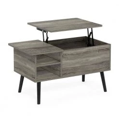 Jensen 35.43 in. French Oak Grey Rectangle Wood Coffee Table With Lift Top by Furinno -Furinno Sales french oak grey furinno coffee tables 21349gywf 1f 1000