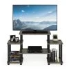 Turn-N-Tube 42 in. French Oak Gray Particle Board Entertainment Center Fits TVs Up to 37 in. with Open Storage by Furinno