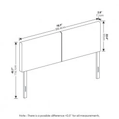 Roanne Glacier Upholstered King Headboard by Furinno -Furinno Sales glacier furinno headboards fb21075kgl 4f 1000