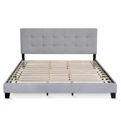 Laval Glacier King Button Tufted Bed Frame by Furinno 10 Laval Glacier King Button Tufted Bed Frame by Furinno -Furinno Sales glacier furinno platform beds fb17020k gl 4f 1000