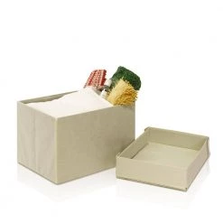 Oxford Ivory Rectangular Foldable Storage Stool Ottoman by Furinno -Furinno Sales ivory furinno ottomans 10061r1iv c3 1000