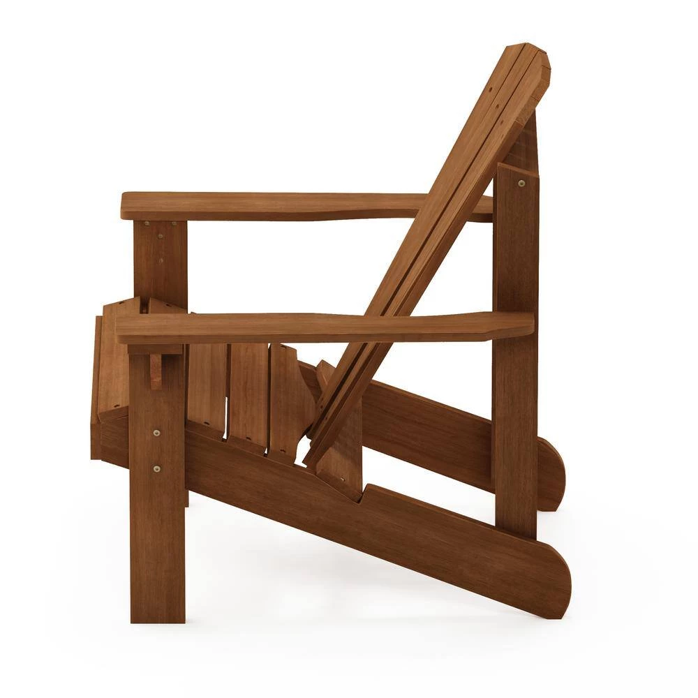 Tioman Small Hardwood Adirondack Patio Chair in Teak Oil by Furinno 6 Tioman Small Hardwood Adirondack Patio Chair in Teak Oil by Furinno - Image 6